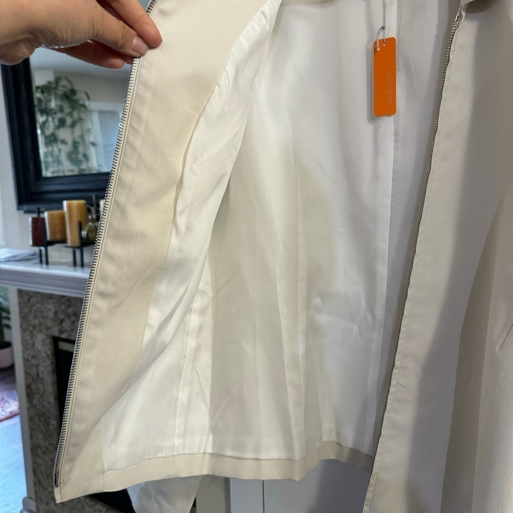 Halogen Light Gray Asymmetrical Zip Jacket - image 4